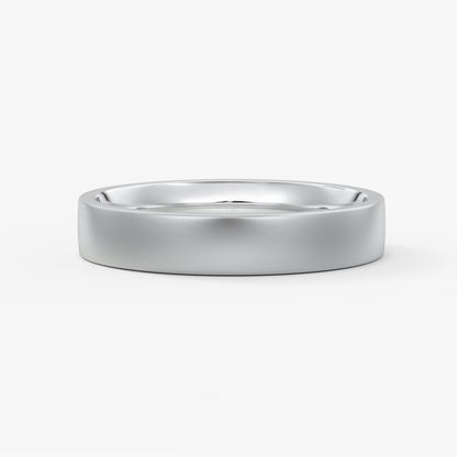 Atlas square matte comfort-fit wedding band