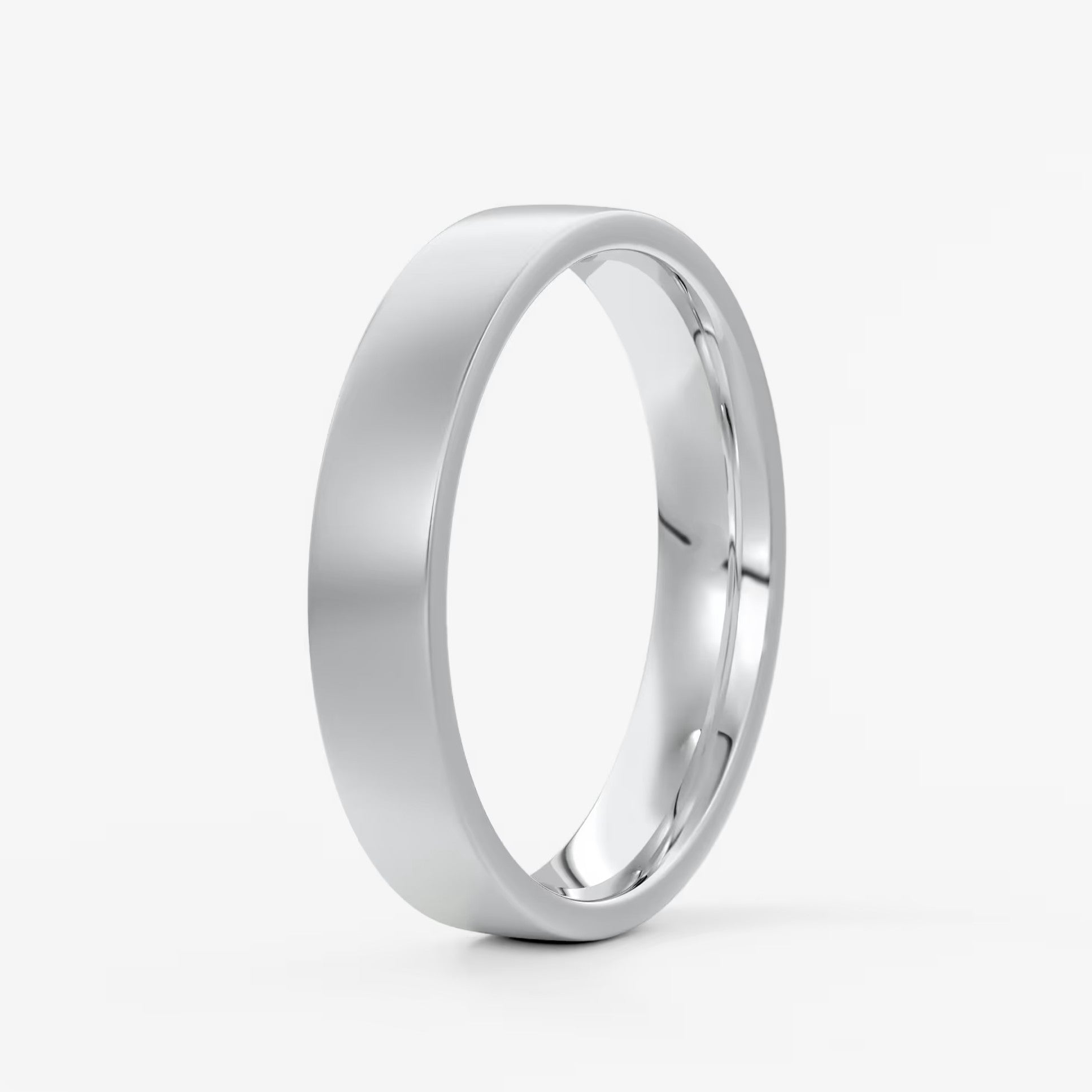 Atlas square matte comfort-fit wedding band
