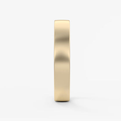 Atlas square matte comfort-fit wedding band