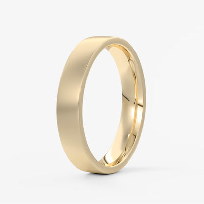 Atlas square matte comfort-fit wedding band