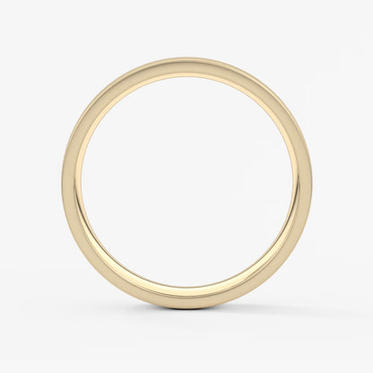 Atlas square matte comfort-fit wedding band