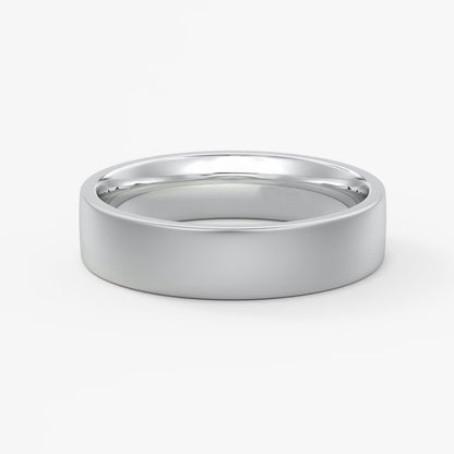 Atlas square matte comfort-fit wedding band