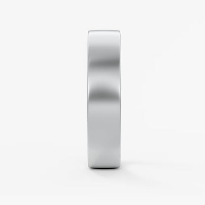 Atlas square matte comfort-fit wedding band