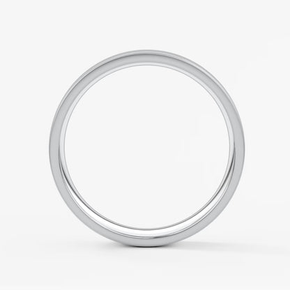 Atlas square matte comfort-fit wedding band