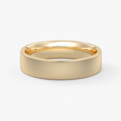 Atlas square matte comfort-fit wedding band