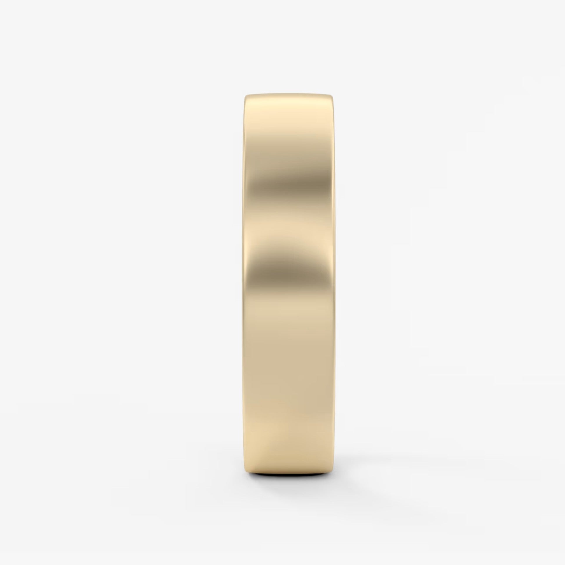 Atlas square matte comfort-fit wedding band