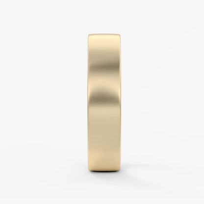 Atlas square matte comfort-fit wedding band