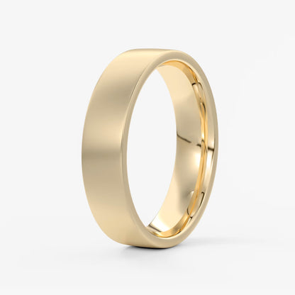 Atlas square matte comfort-fit wedding band