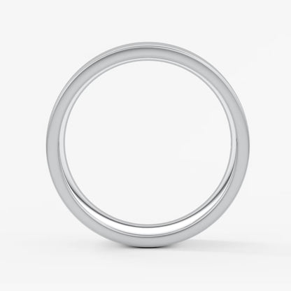 Atlas square matte comfort-fit wedding band