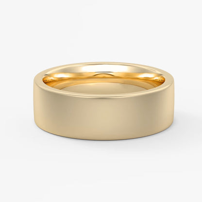 Atlas square matte comfort-fit wedding band