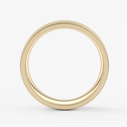 Atlas square matte comfort-fit wedding band