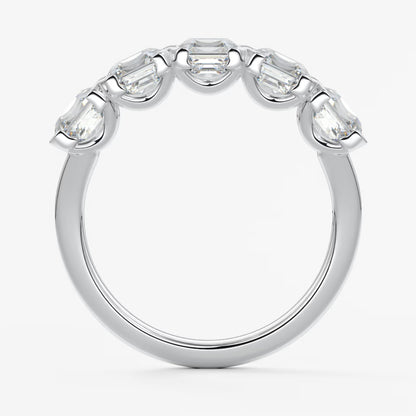 Avenor asscher five-stone engagement ring