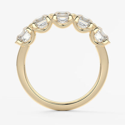 Avenor asscher five-stone engagement ring