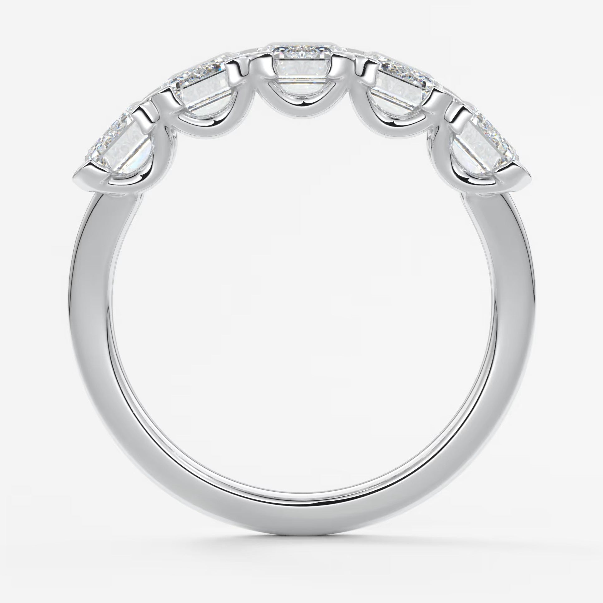 Avenor emerald five-stone engagement ring