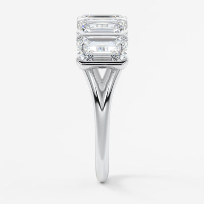 Avenor emerald five-stone engagement ring