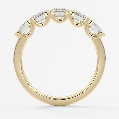 Avenor emerald five-stone engagement ring