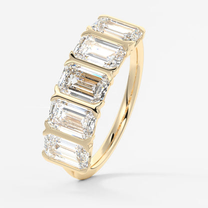 Avenor emerald five-stone engagement ring