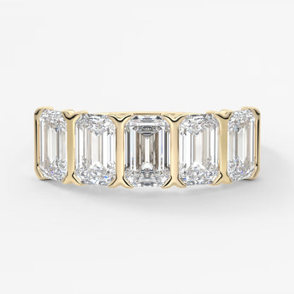 Avenor emerald five-stone engagement ring