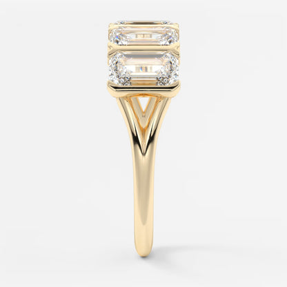 Avenor emerald five-stone engagement ring