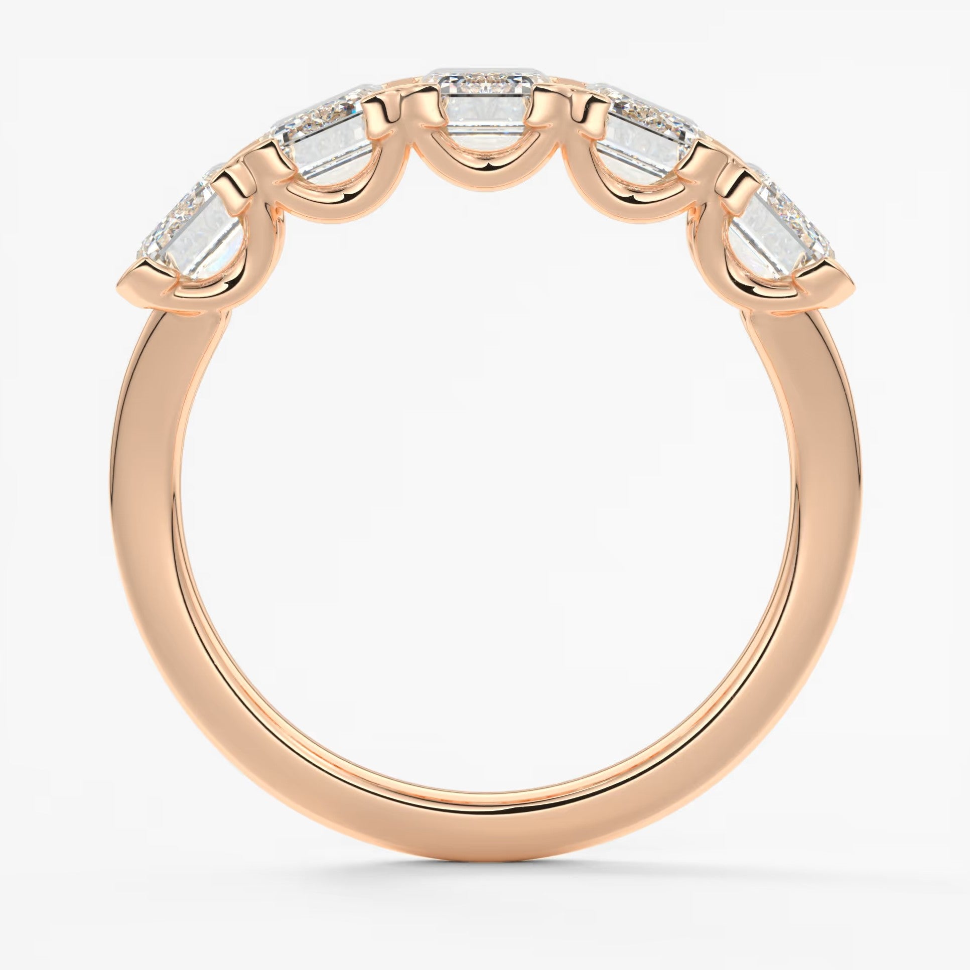 Avenor emerald five-stone engagement ring