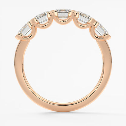 Avenor emerald five-stone engagement ring