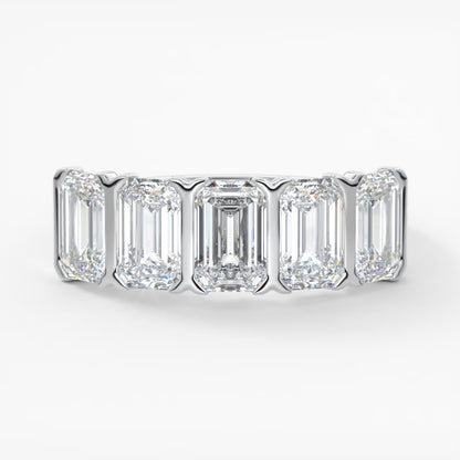 Avenor emerald five-stone engagement ring