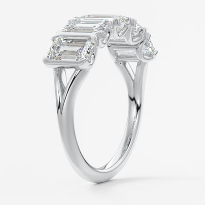 Avenor emerald five-stone engagement ring