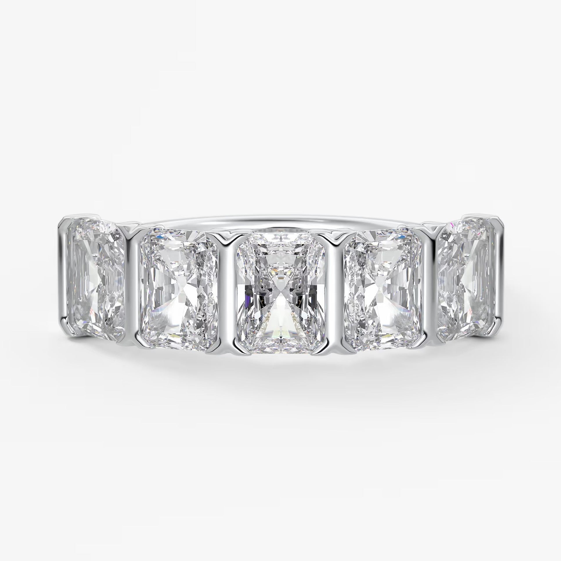Avenor radiant five-stone engagement ring