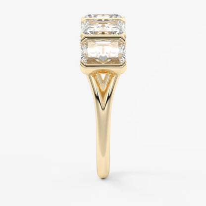 Avenor radiant five-stone engagement ring