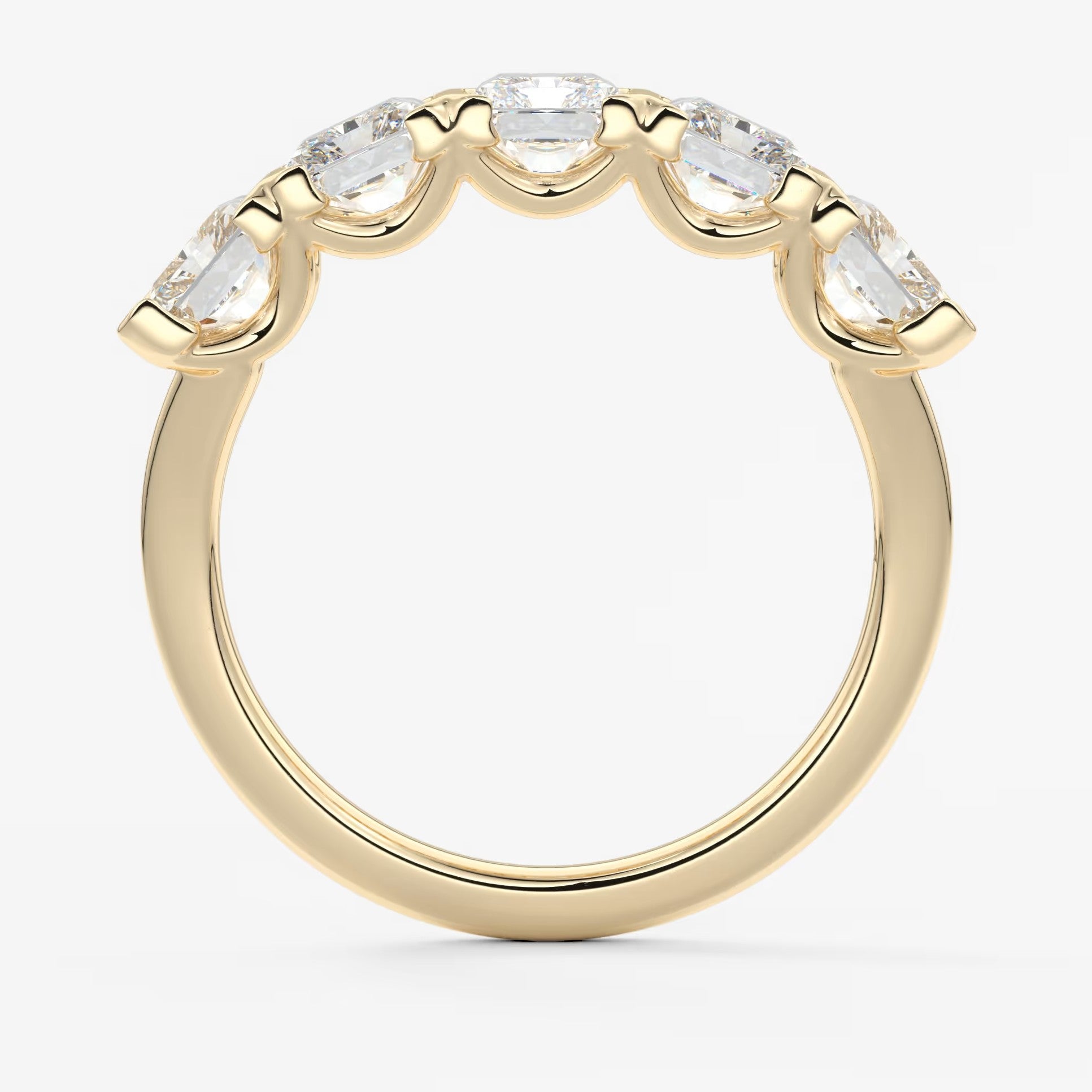 Avenor radiant five-stone engagement ring