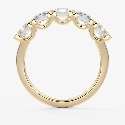 Avenor radiant five-stone engagement ring