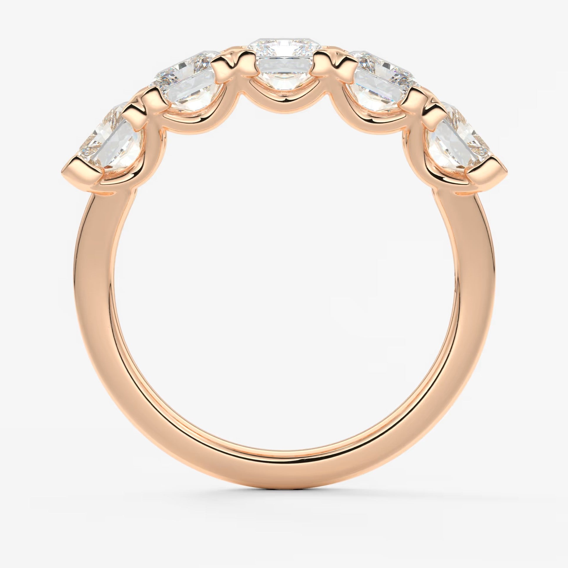 Avenor radiant five-stone engagement ring
