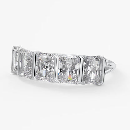 Avenor radiant five-stone engagement ring