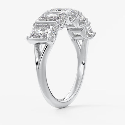 Avenor radiant five-stone engagement ring