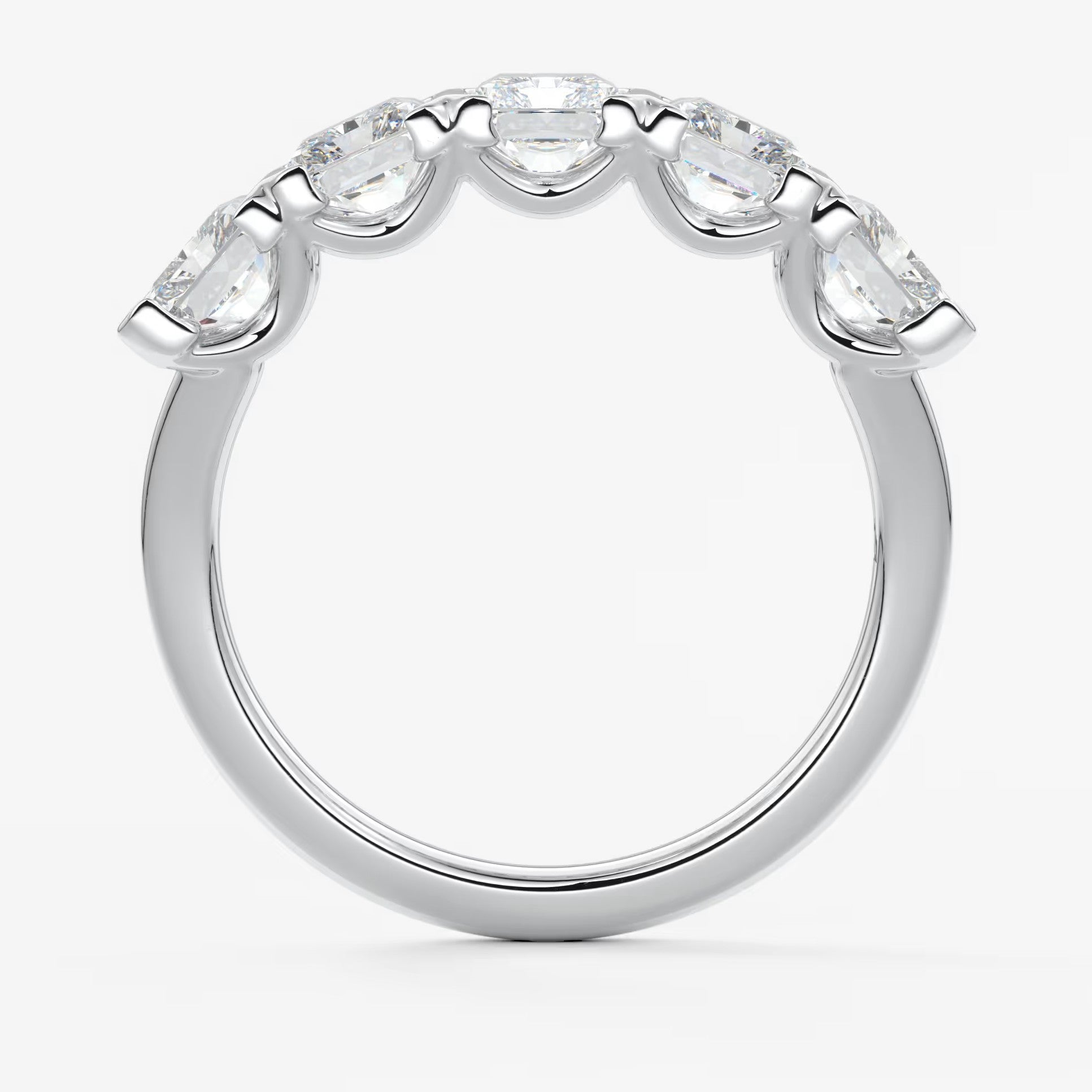 Avenor radiant five-stone engagement ring