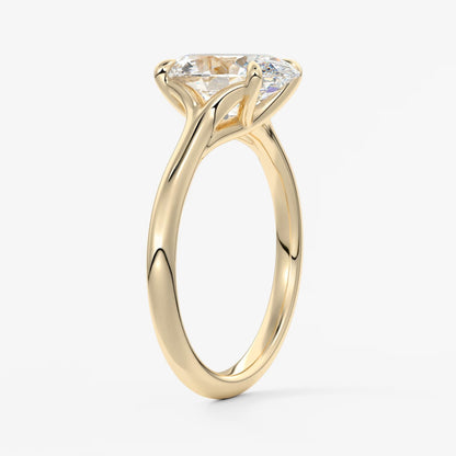 Cassia – oval solitaire engagement ring