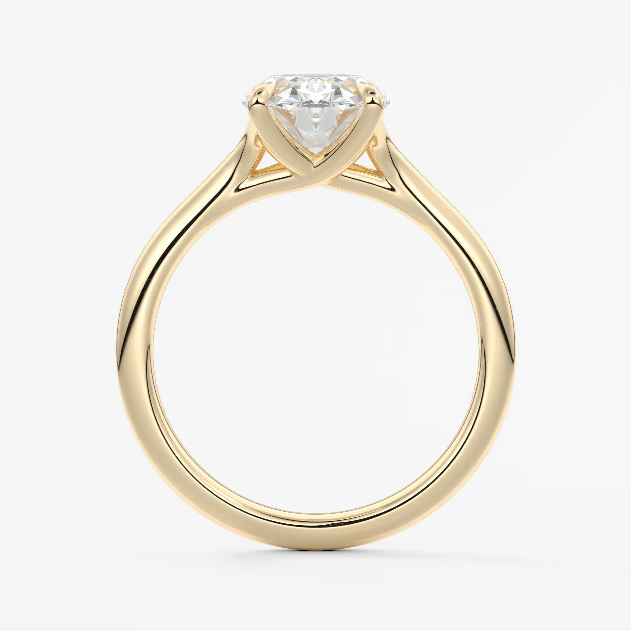 Cassia – oval solitaire engagement ring