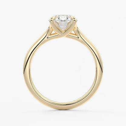 Cassia – oval solitaire engagement ring