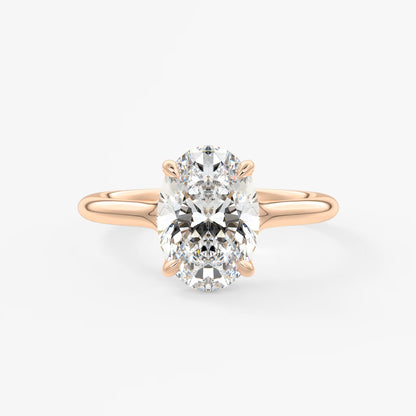 Cassia – oval solitaire engagement ring
