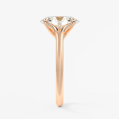Cassia – oval solitaire engagement ring