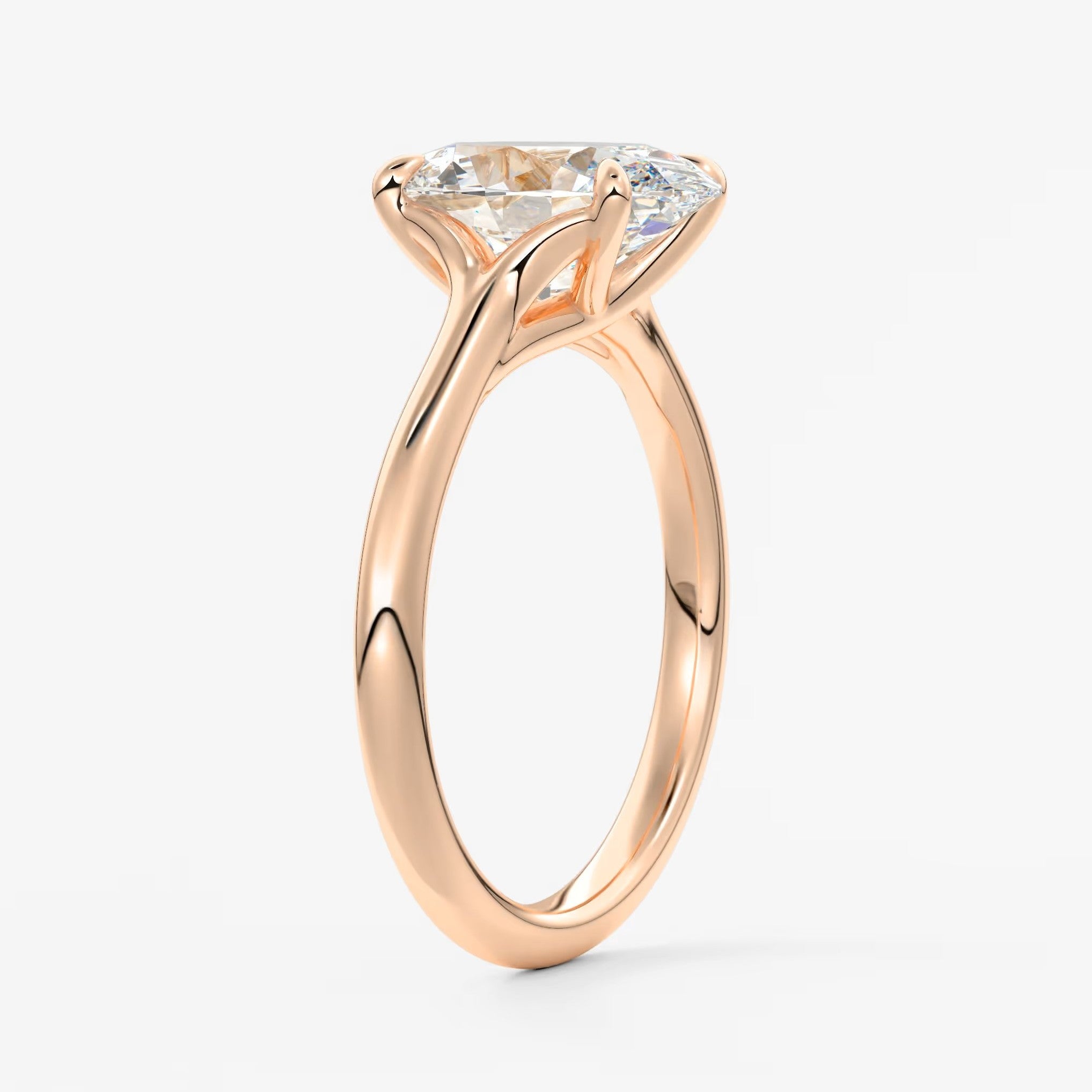Cassia – oval solitaire engagement ring