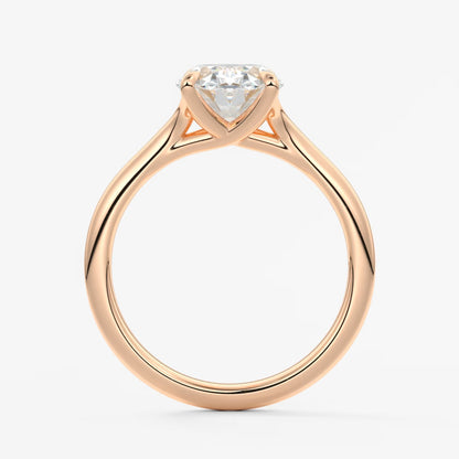 Cassia – oval solitaire engagement ring