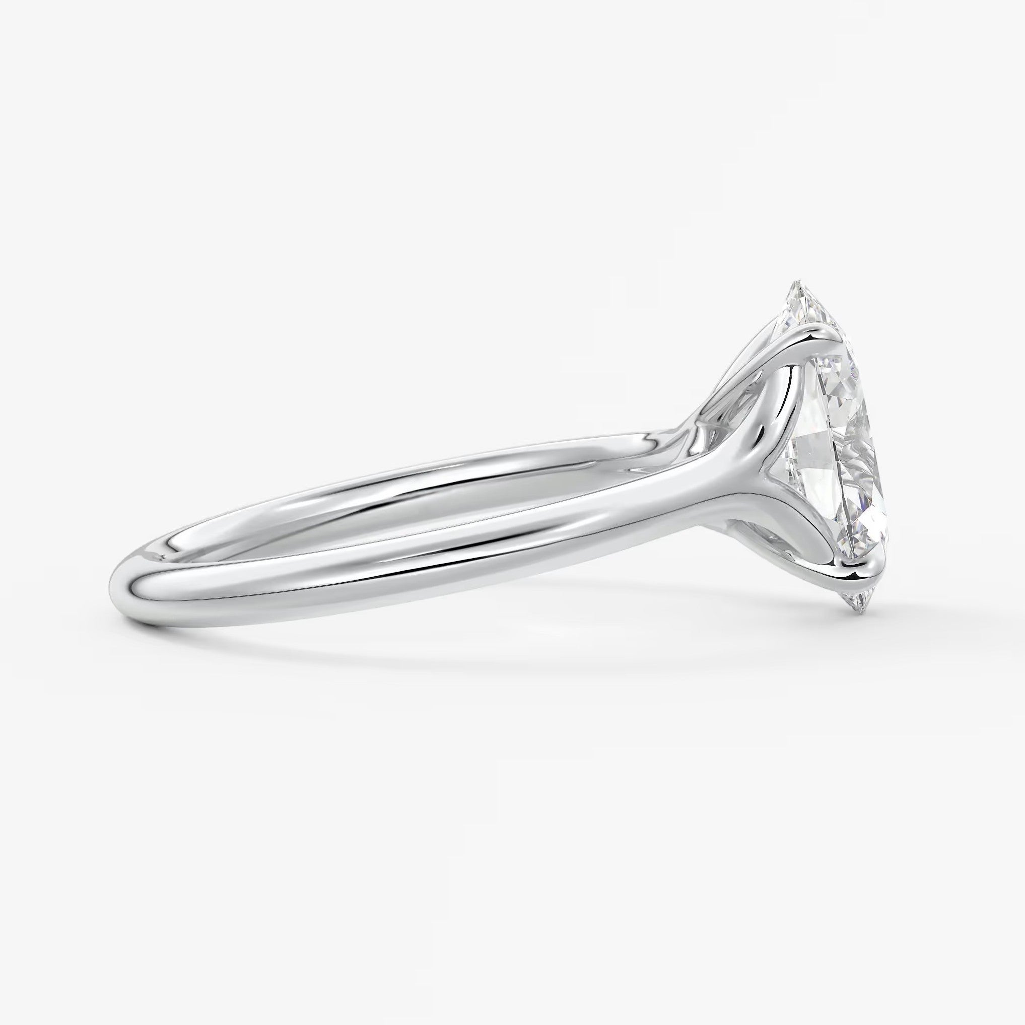 Cassia – oval solitaire engagement ring