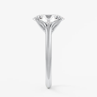 Cassia – oval solitaire engagement ring