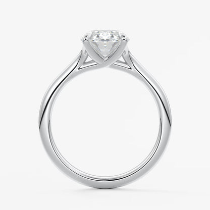 Cassia – oval solitaire engagement ring