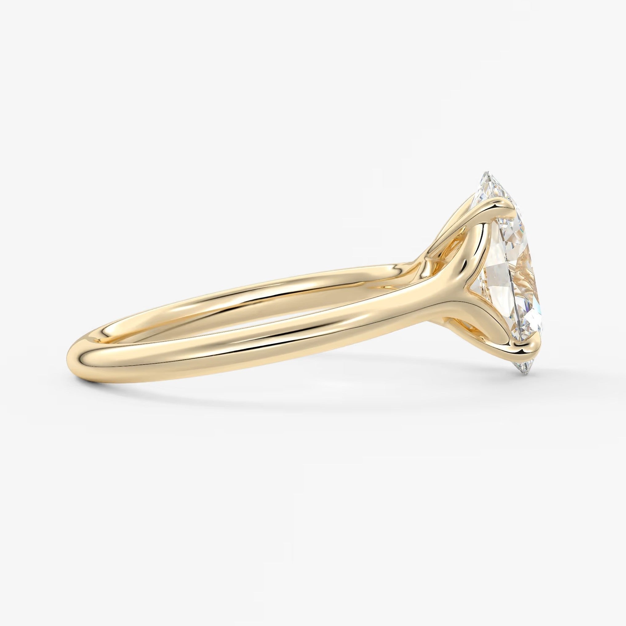 Cassia – oval solitaire engagement ring