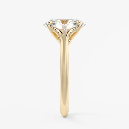 Cassia – oval solitaire engagement ring