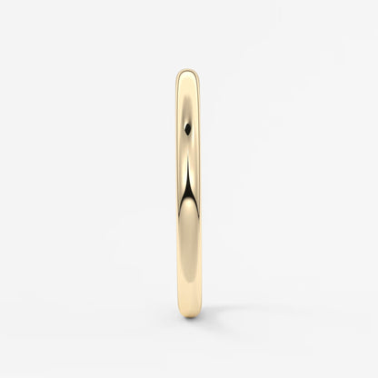 Classic round comfort-fit wedding band