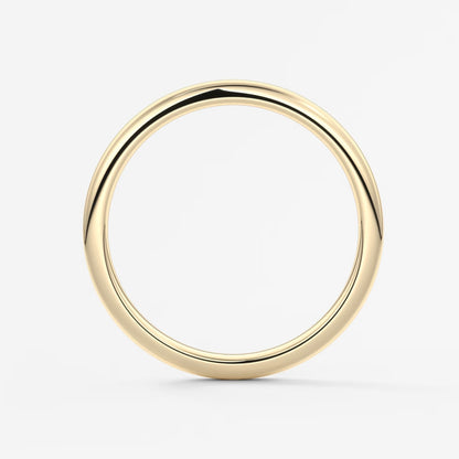 Classic round comfort-fit wedding band