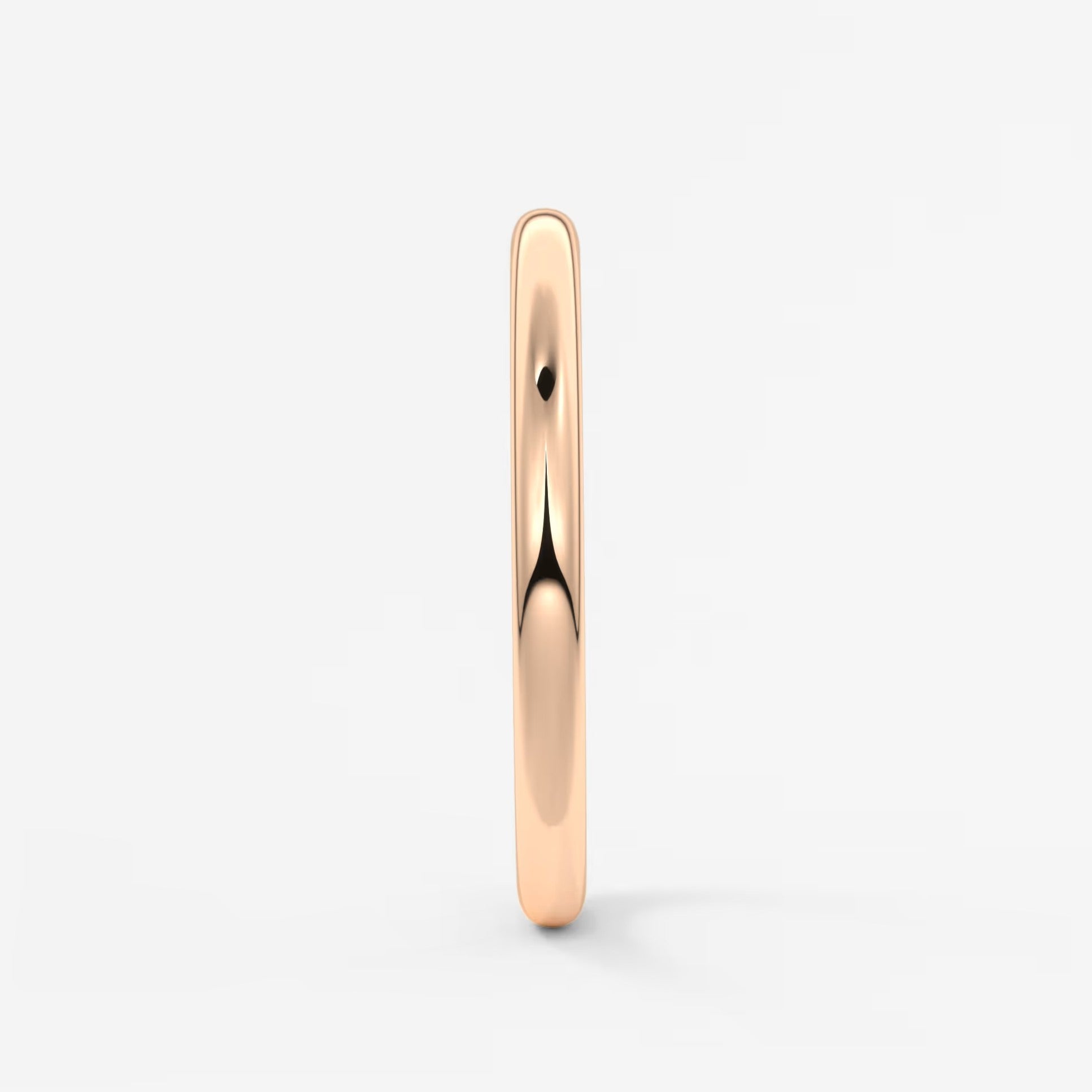 Classic round comfort-fit wedding band